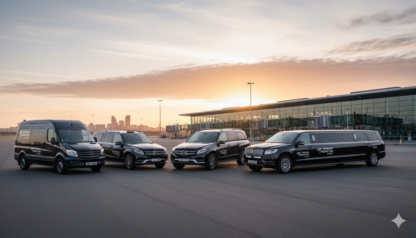 Which Edinburgh Airport Taxi Service Has an On-Time Pickup Guarantee?